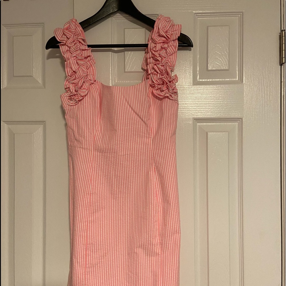 - Lilly Pulitzer seersucker dress